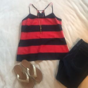 J.Crew Factory Striped Racerback tank.